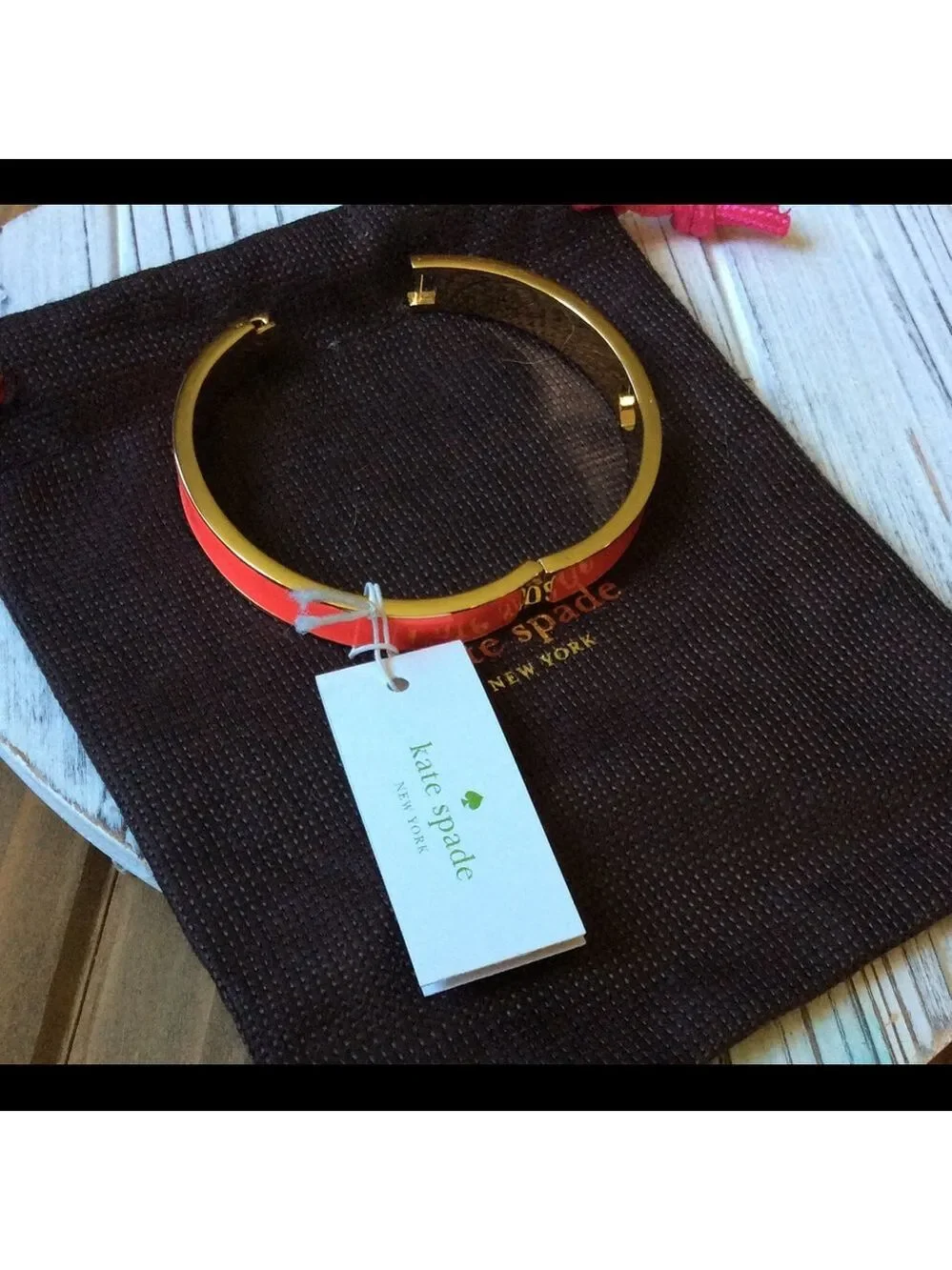 Authentic Kate Spade Hole Punch Bracelet NWT - Picture 5 of 7